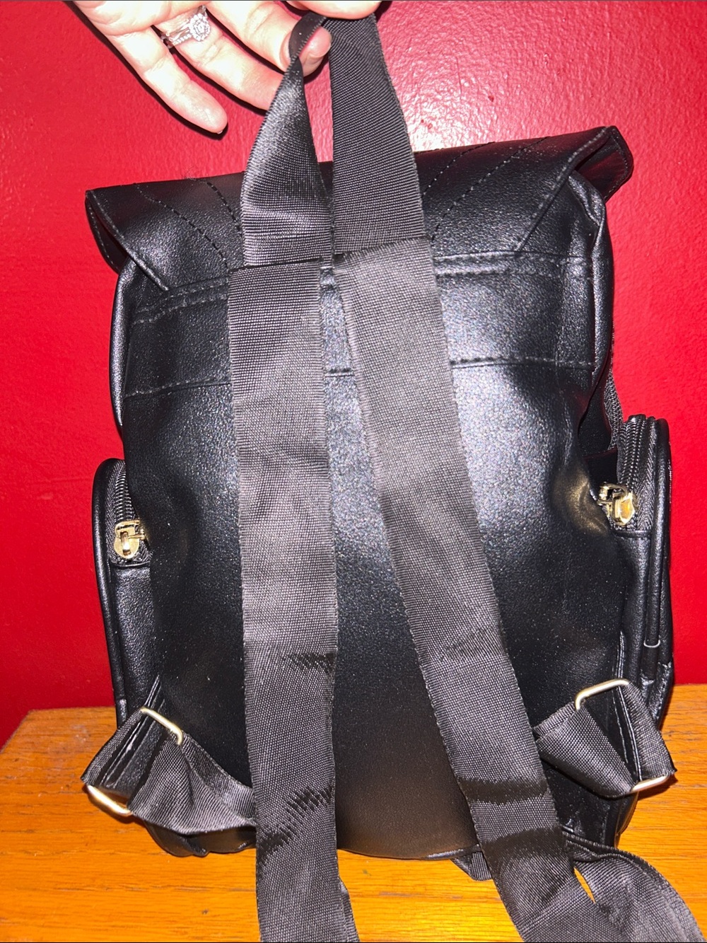 Black owl backpack is a versatile novelty backpack bag multi pocket, NWOT - Picture 4 of 11